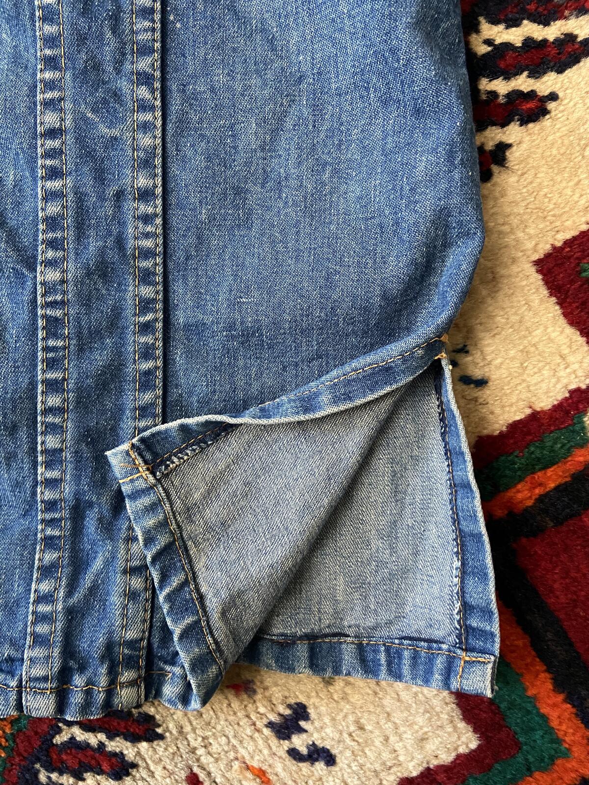 Vintage 1970s JCPenney Dagger Collar Denim Jacket