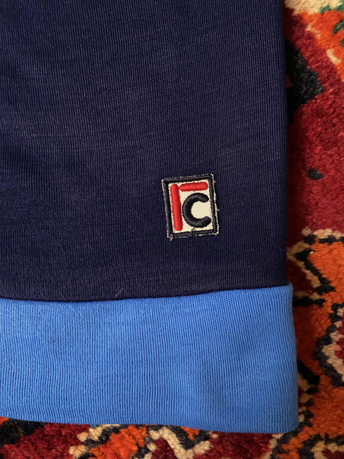 Vintage 1980s FC Sport Navy & Blue Track Top