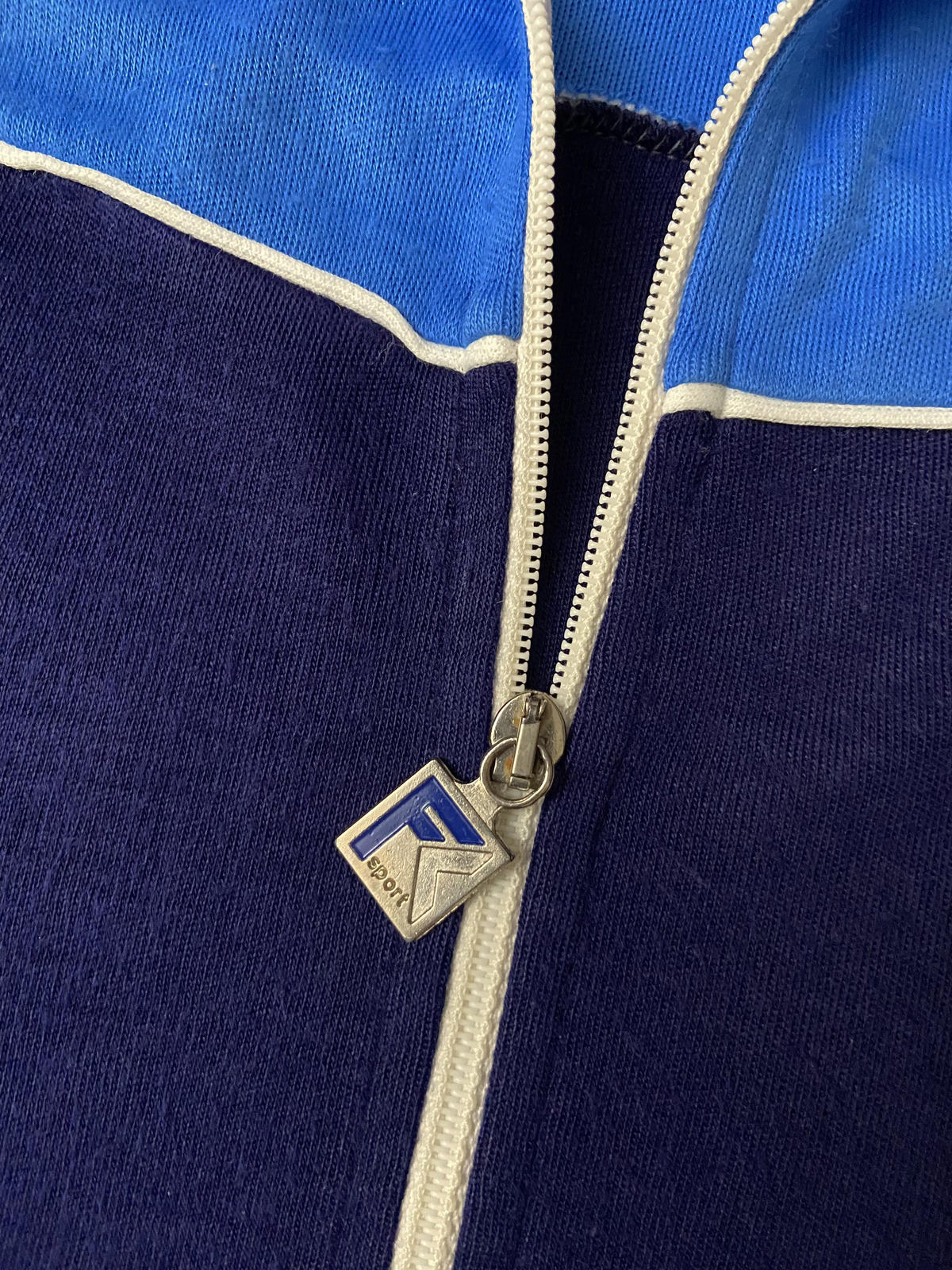 Vintage 1980s FC Sport Navy & Blue Track Top