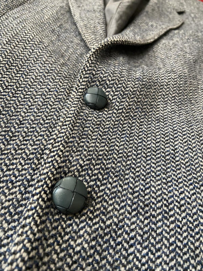 Vintage 1980s St Michael Grey Tweed Blazer Jacket