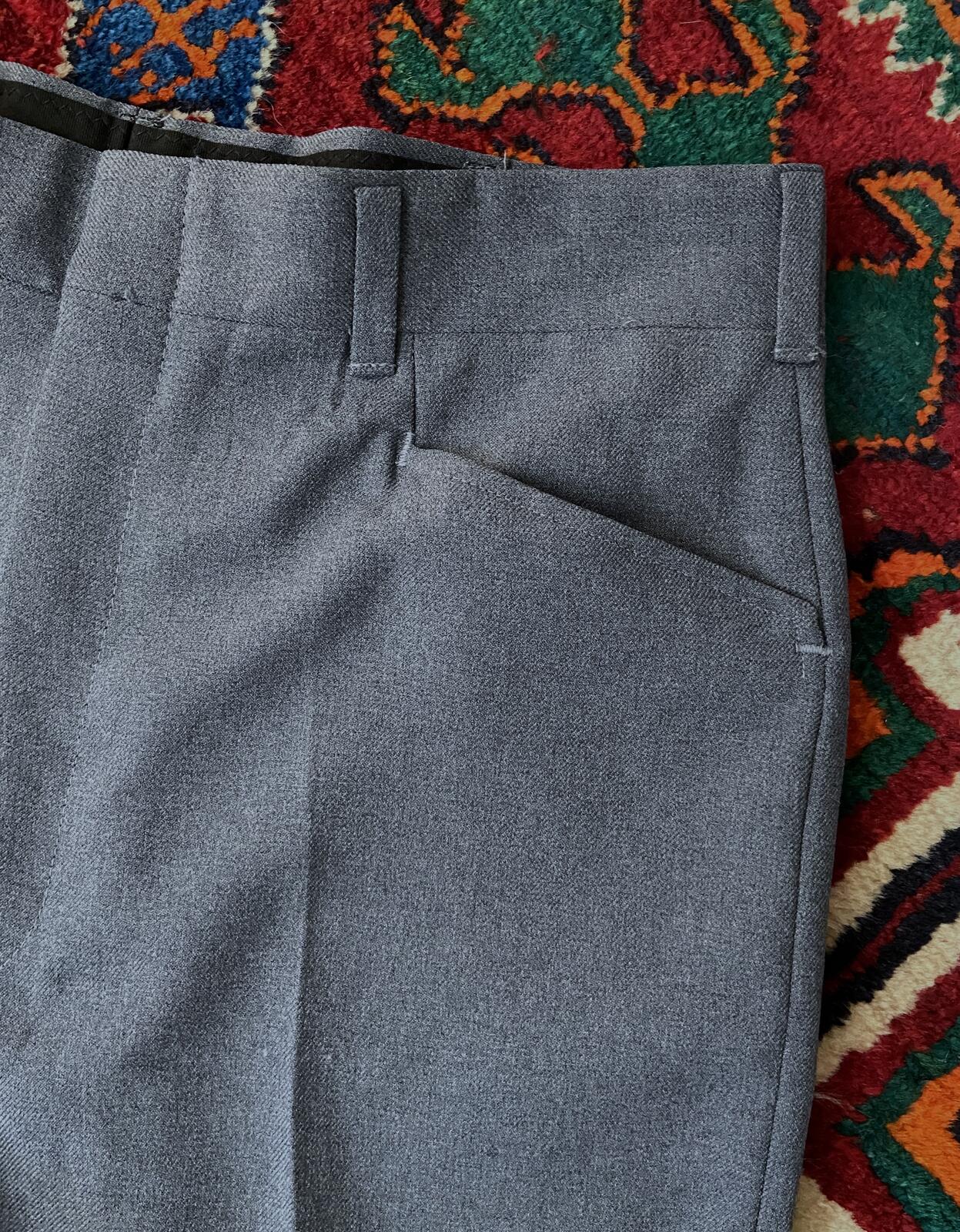 Vintage 1970s Grey Haggar Trousers W35 / L30