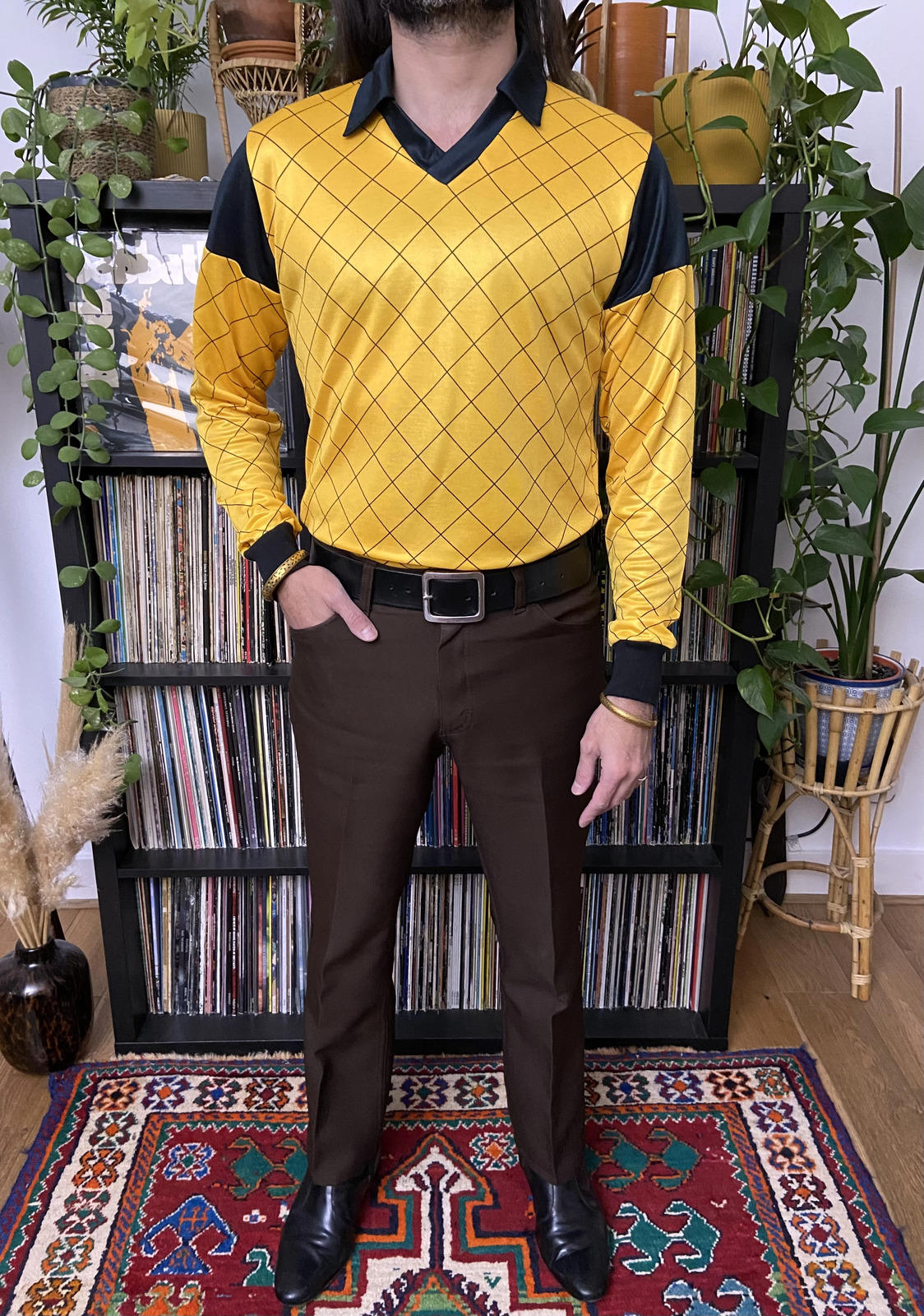 Vintage 1980s Longsleeve Football Top