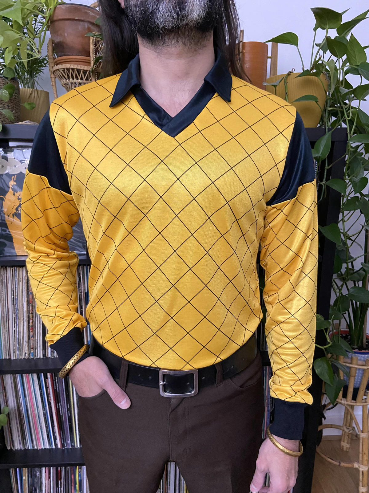 Vintage 1980s Longsleeve Football Top