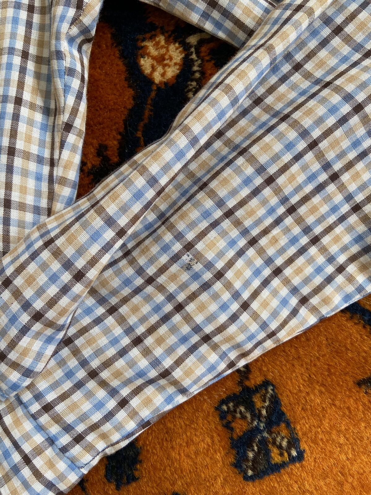 Vintage 1970s Brown Check Wrangler Western Shirt