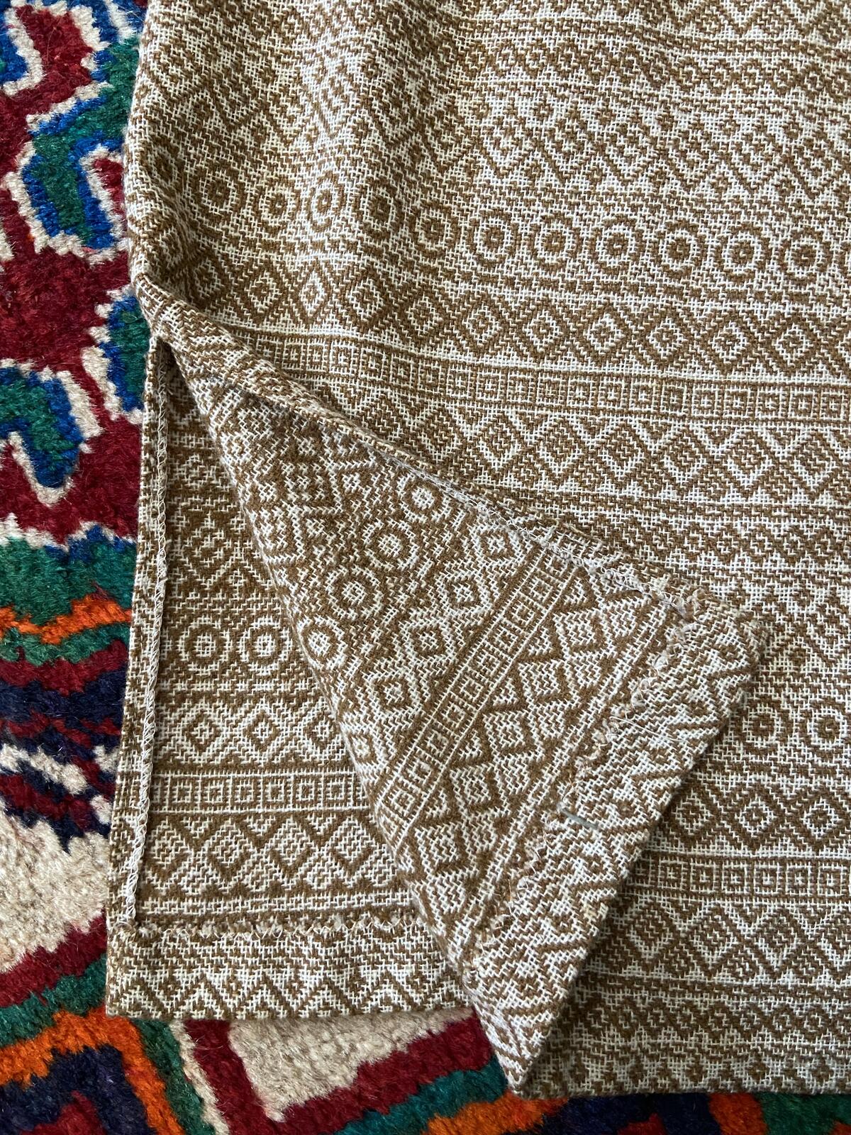 Vintage 1970s Tan Woven Lightweight Jacket