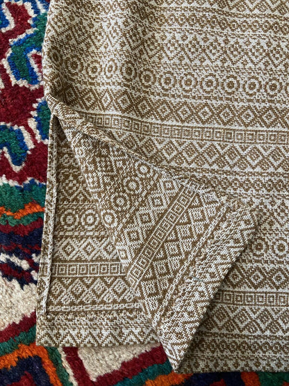 Vintage 1970s Tan Woven Lightweight Jacket