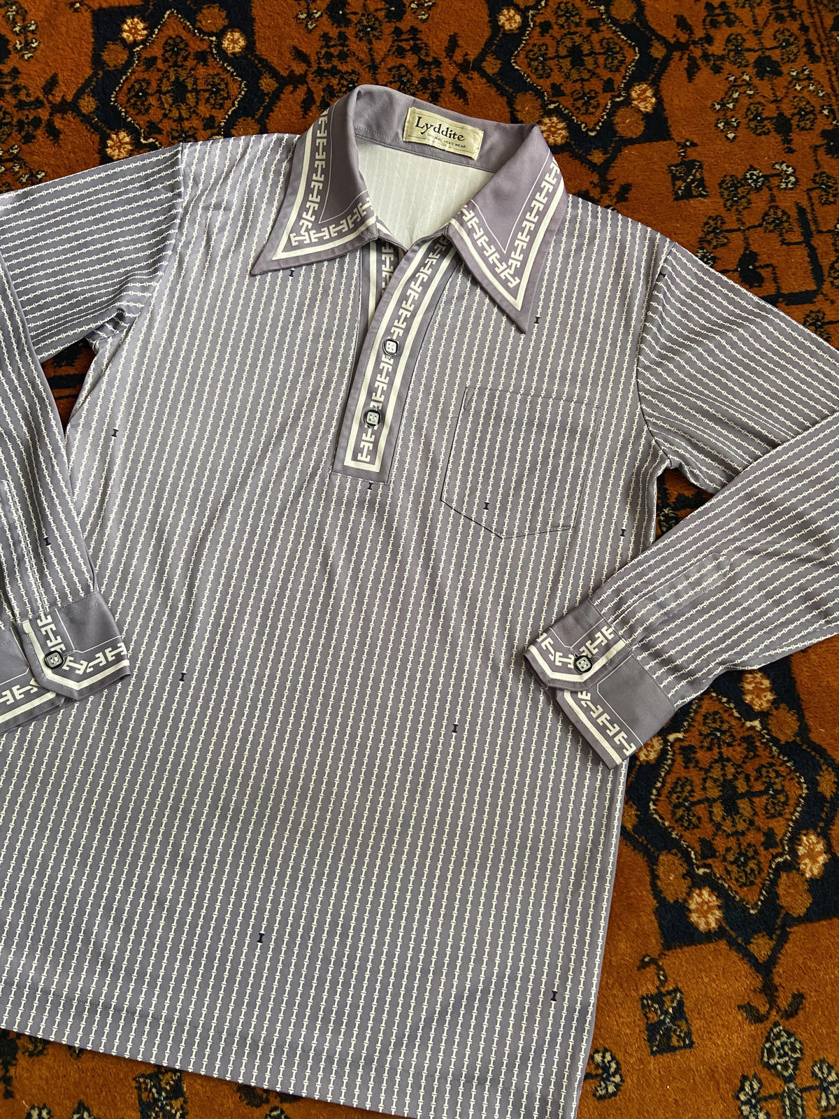 Vintage 1970s Grey Japanese Jersey Top