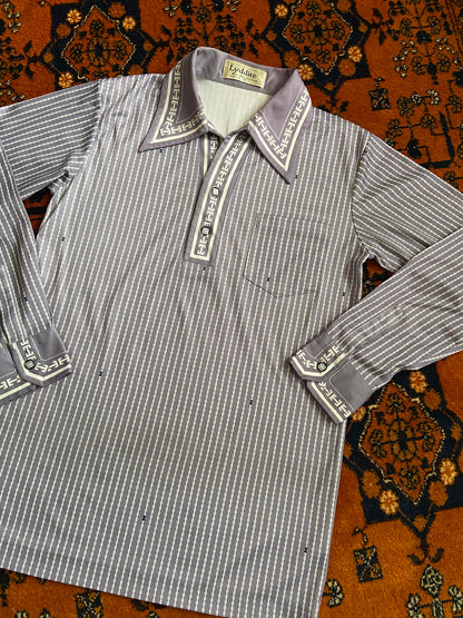 Vintage 1970s Grey Japanese Jersey Top
