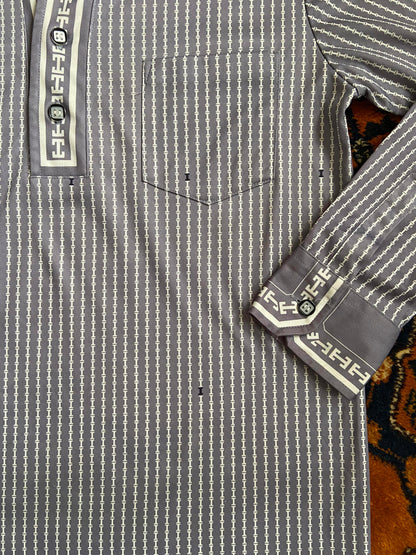Vintage 1970s Grey Japanese Jersey Top