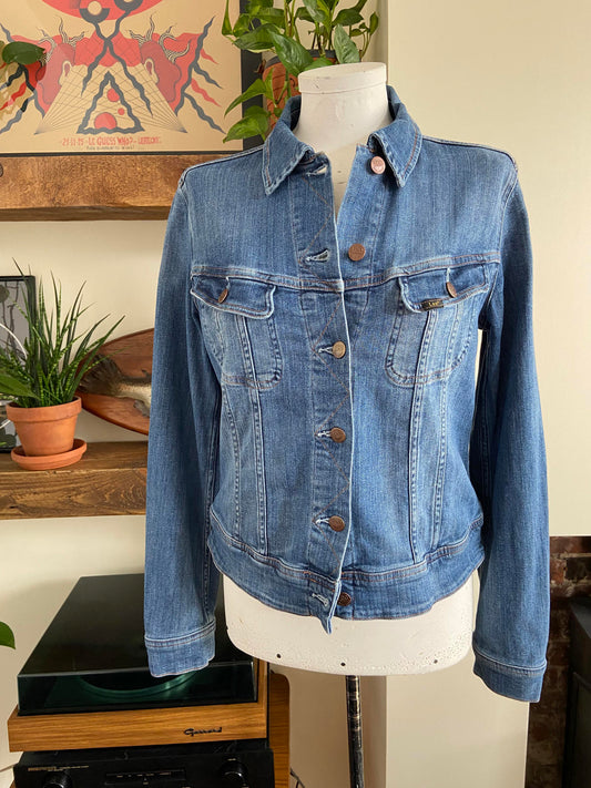 Vintage Lee Slim Rider Denim Jacket M
