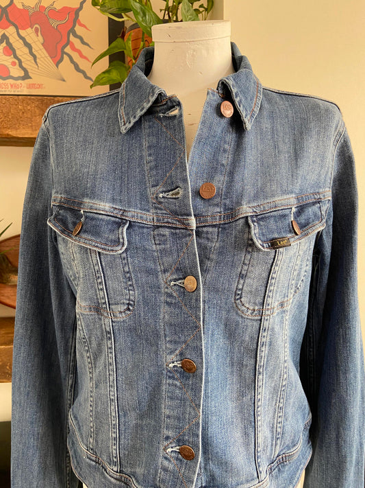 Vintage Lee Slim Rider Denim Jacket M