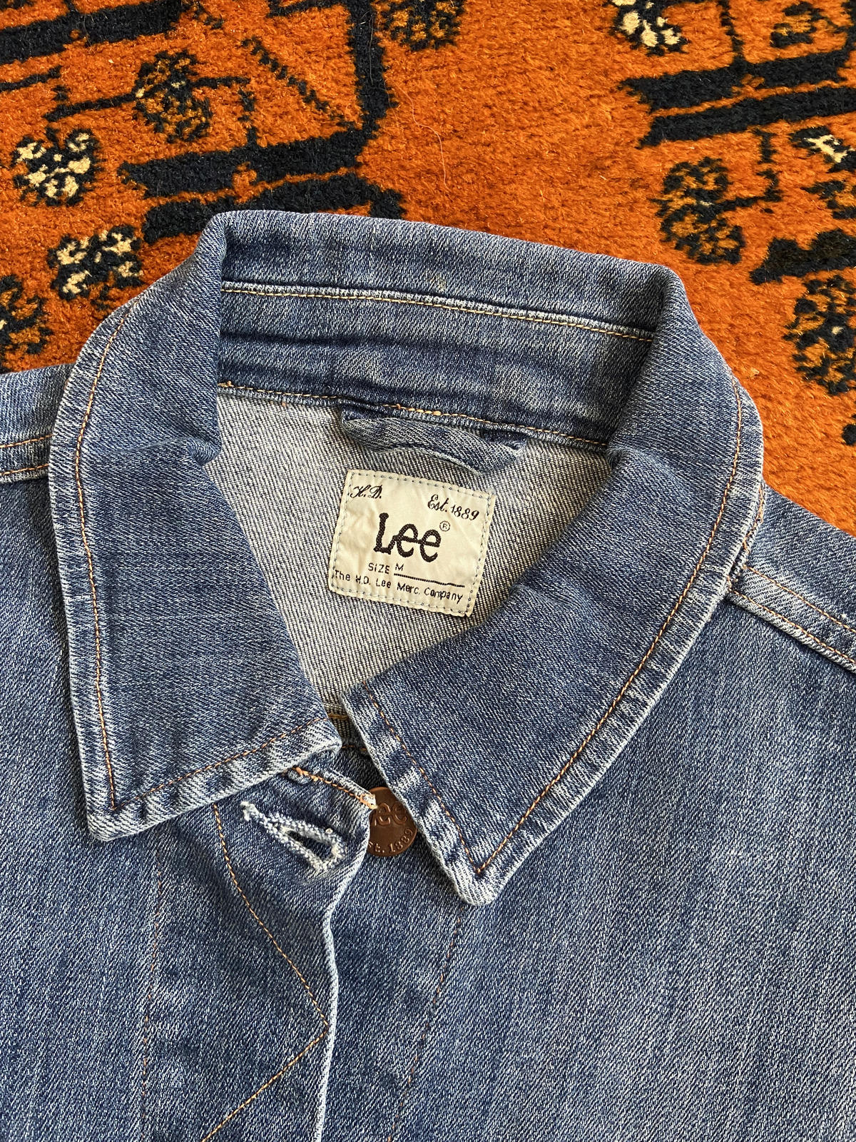 Vintage Lee Slim Rider Denim Jacket M