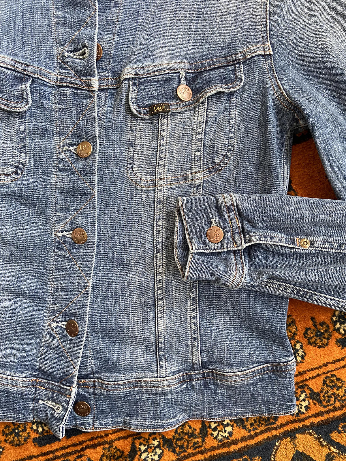 Vintage Lee Slim Rider Denim Jacket M