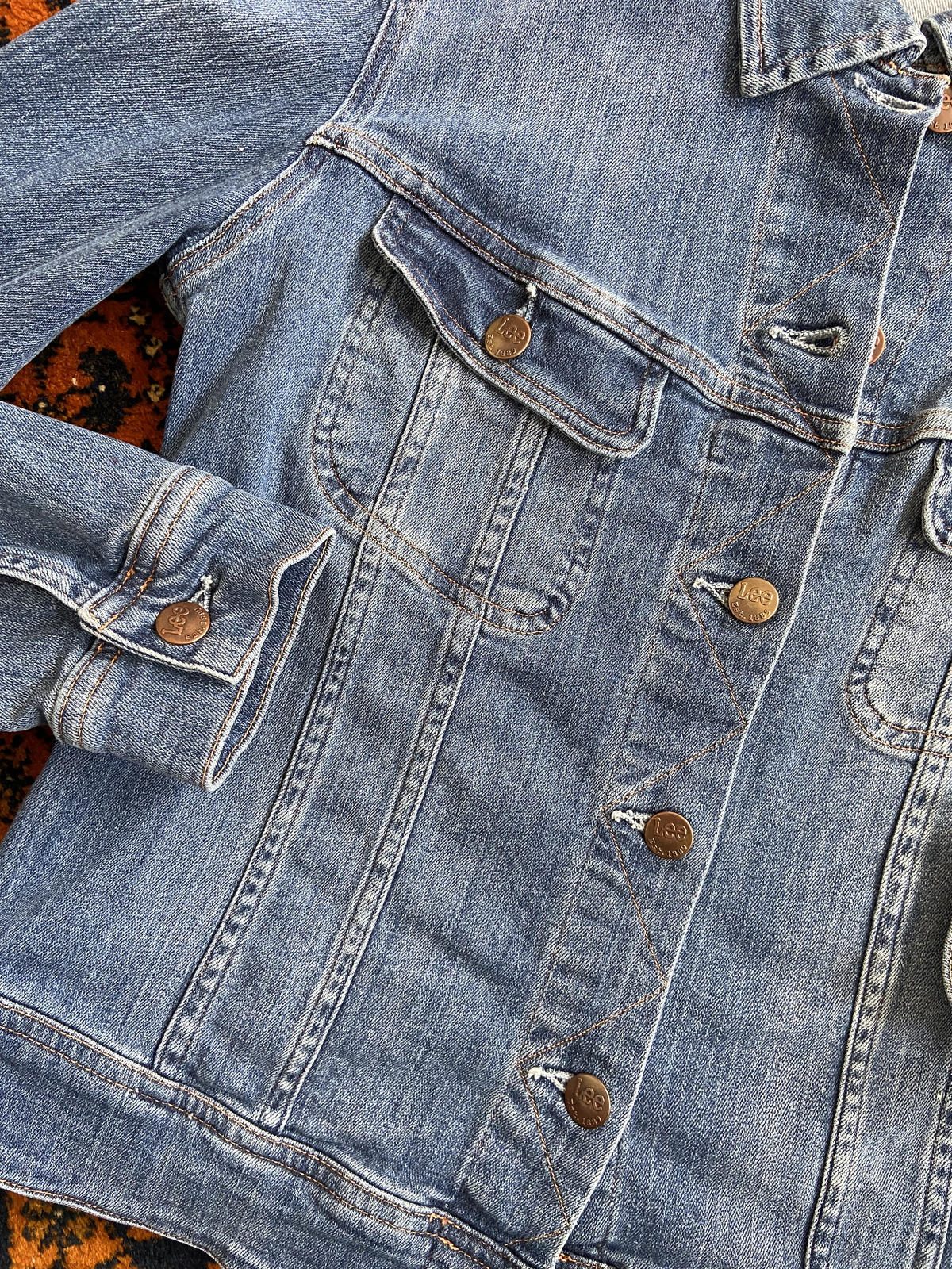 Vintage Lee Slim Rider Denim Jacket M