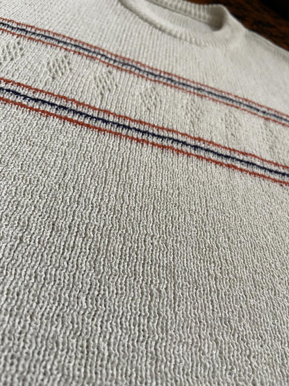 Vintage 1970s White Knit Top