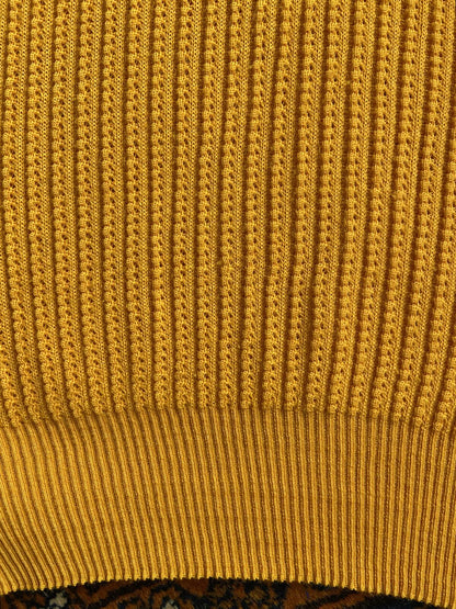 Vintage 1970s Yellow German Knit Top