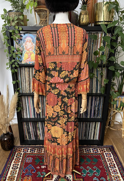 Nine Lives Bazaar Retro Print Long Dress