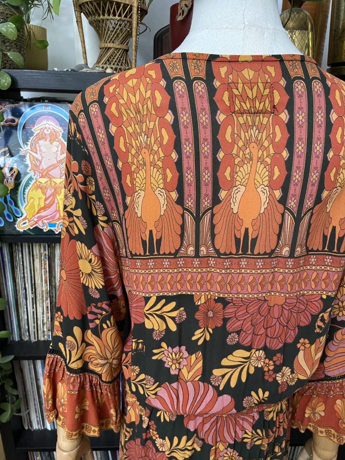 Nine Lives Bazaar Retro Print Long Dress
