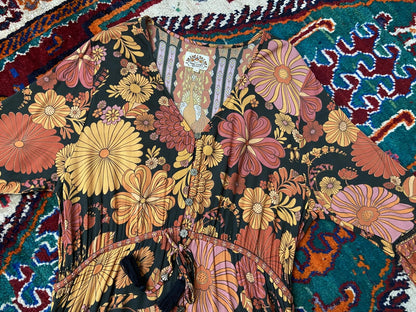 Nine Lives Bazaar Retro Print Long Dress