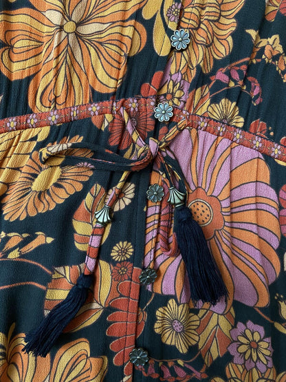 Nine Lives Bazaar Retro Print Long Dress