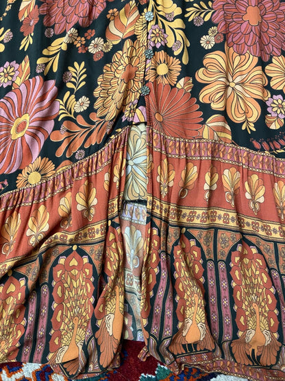 Nine Lives Bazaar Retro Print Long Dress