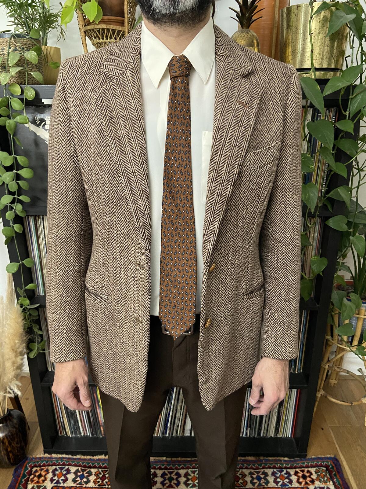 Vintage 1969 Ermenegildo Zegna Patterned Tie