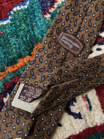 Vintage 1969 Ermenegildo Zegna Patterned Tie
