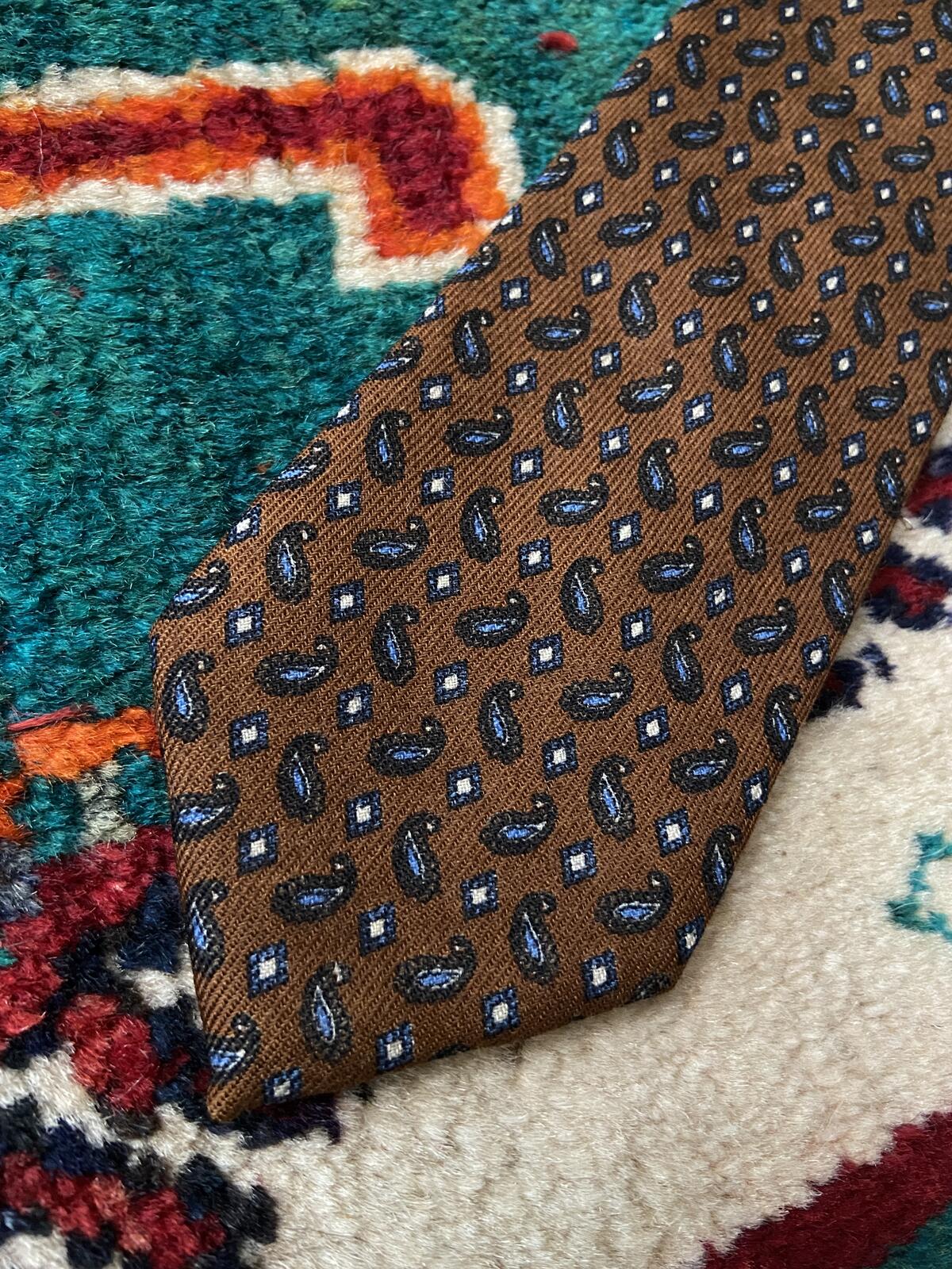 Vintage 1969 Ermenegildo Zegna Patterned Tie