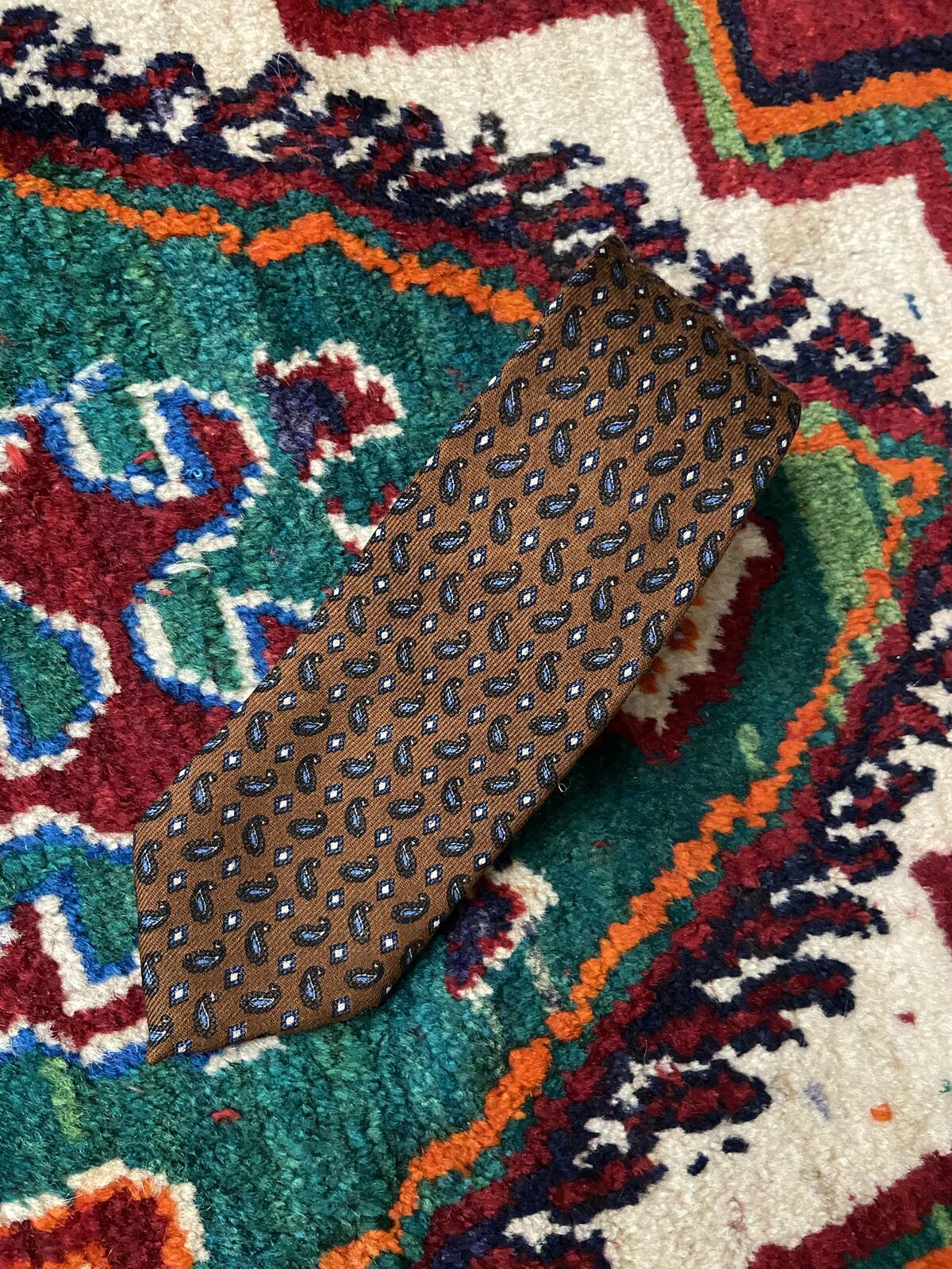 Vintage 1969 Ermenegildo Zegna Patterned Tie