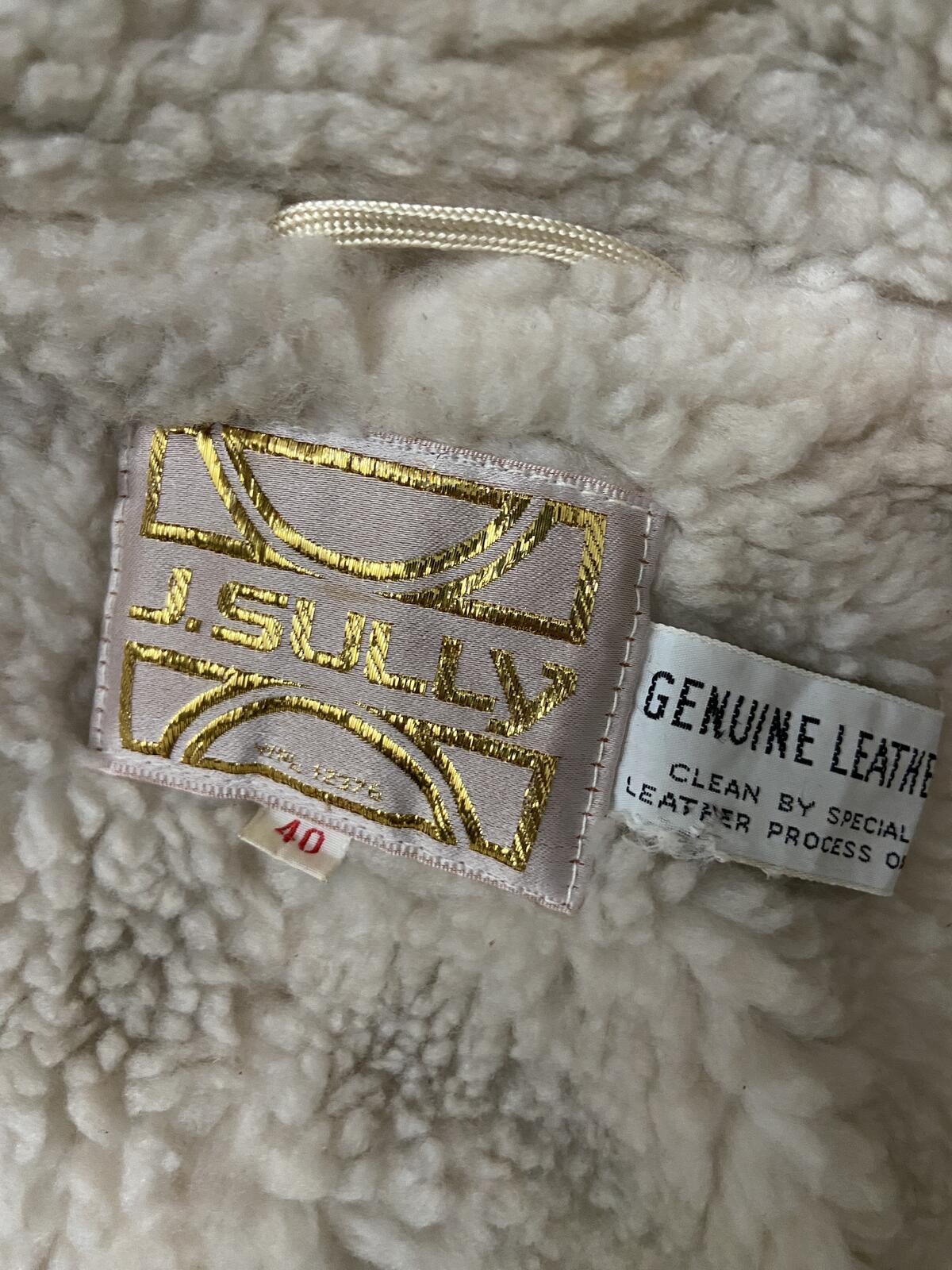 Vintage 1970s Suede Sherpa Coat