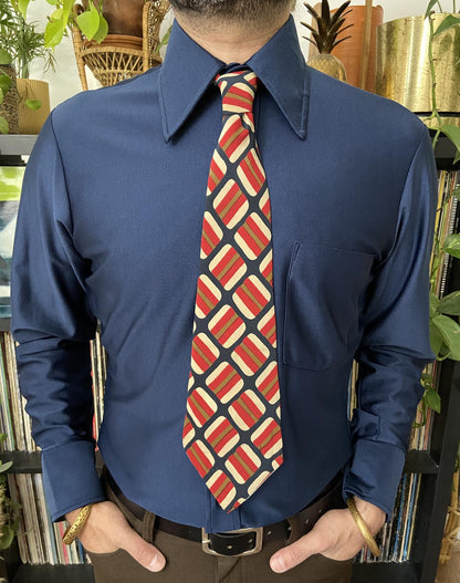 Vintage 1970s Yves Saint Laurent Silk Kipper Tie