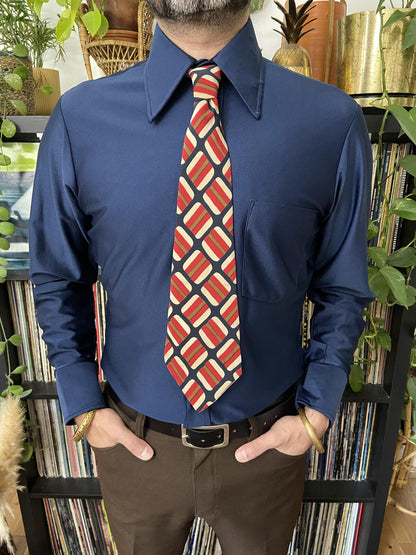 Vintage 1970s Yves Saint Laurent Silk Kipper Tie