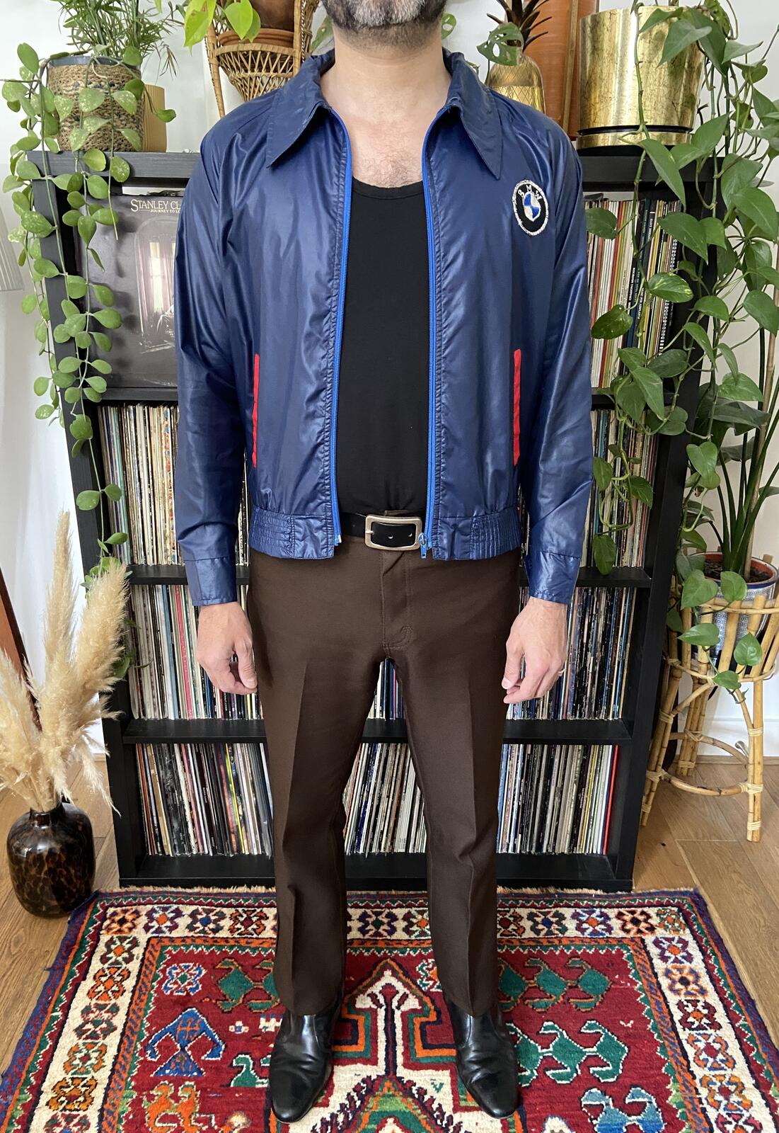 Vintage 1970s BMW Windbreaker Jacket
