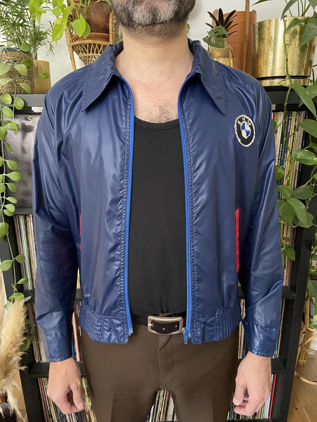Vintage 1970s BMW Windbreaker Jacket