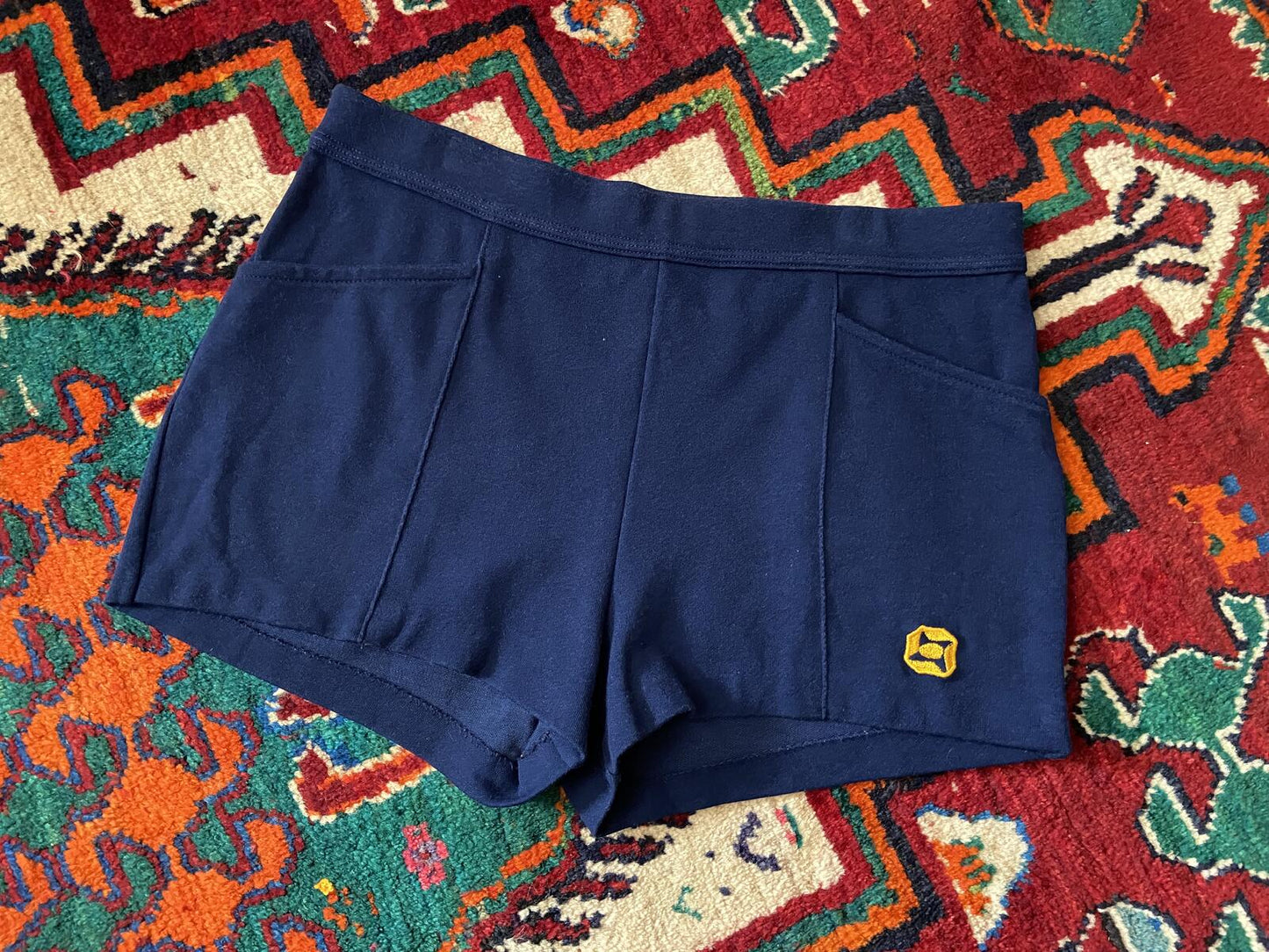 Vintage 1970s Navy Sport Shorts