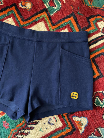 Vintage 1970s Navy Sport Shorts