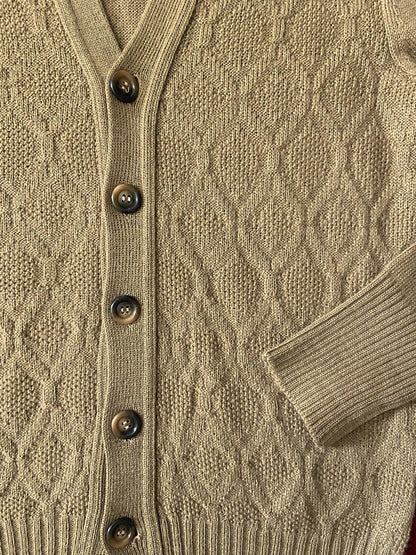 Vintage 1970s Tan Cardigan