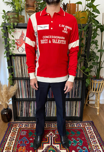 Vintage 1980s Red Motorsports Sweatshirt