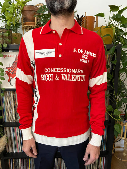 Vintage 1980s Red Motorsports Sweatshirt