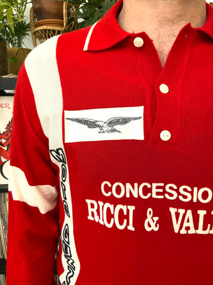 Vintage 1980s Red Motorsports Sweatshirt