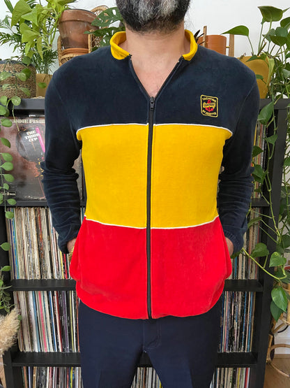 Vintage 1980s Cointreau Yachting Velour Track Top