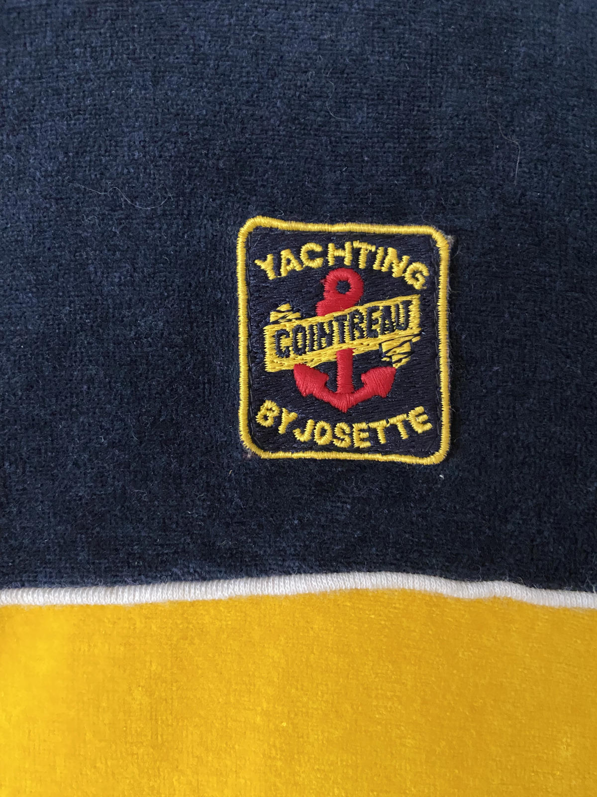 Vintage 1980s Cointreau Yachting Velour Track Top