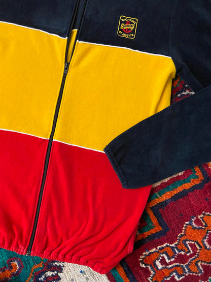 Vintage 1980s Cointreau Yachting Velour Track Top
