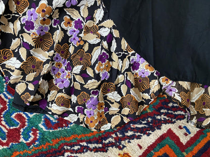 Vintage 1970s Purple Bohemian Maxi Dress