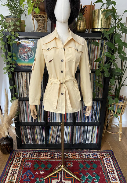 Vintage 1970s Beige McGregor Safari Jacket