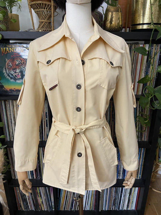 Vintage 1970s Beige McGregor Safari Jacket