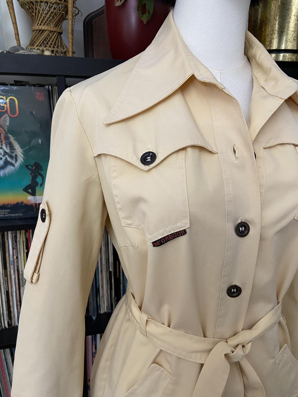 Vintage 1970s Beige McGregor Safari Jacket