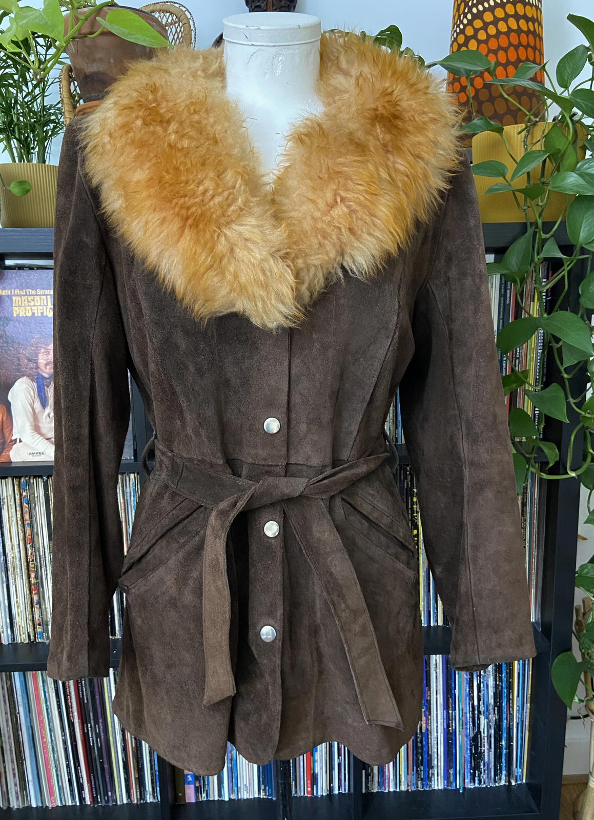 Vintage 1970s Brown Unlined Penny Lane Jacket