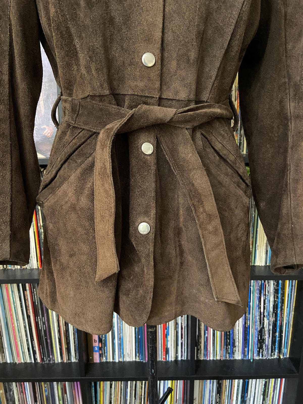 Vintage 1970s Brown Unlined Penny Lane Jacket