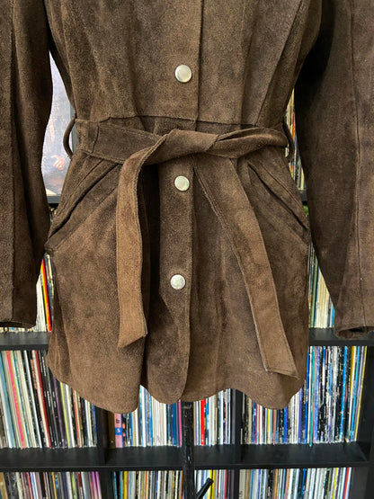 Vintage 1970s Brown Unlined Penny Lane Jacket